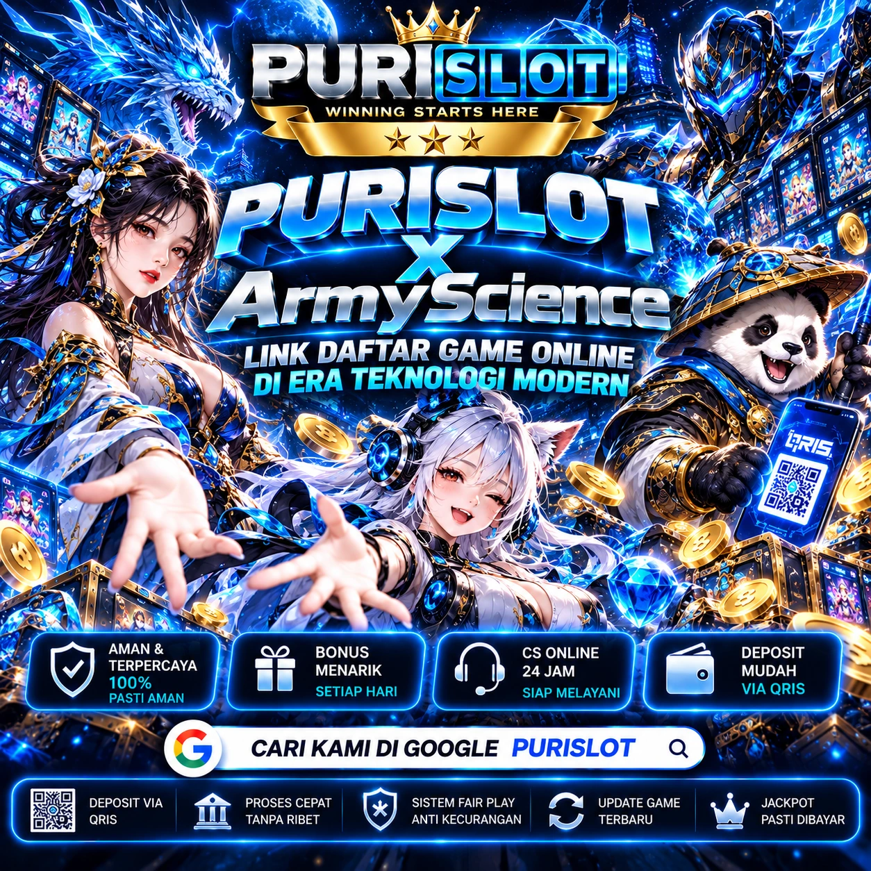 PURISLOT X ArmyScience Link Daftar Game Online di Era Teknologi Modern